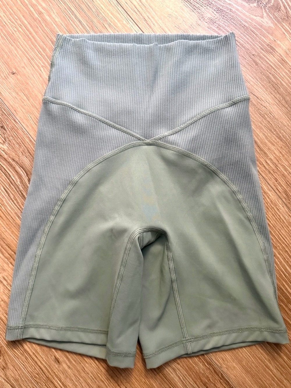 Offline Aerie Olive Green High-Rise Bike Shorts